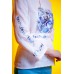 Embroidered blouse "Petrykivka blue" 